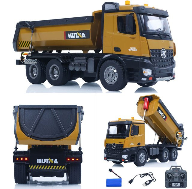 HUINA 573 Elektrischer RC-Muldenkipper, 1:14, mit Licht und Sound - Bild 1