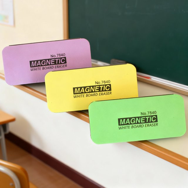 Magnetischer Whiteboard-Radiergummi zum Trockenwischen für Kreide und Marker in Weiß, Schwarz und Multicolour - Bild 1