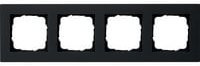 Gira Abdeckrahmen vierfach flach in Schwarz matt - Bild 1