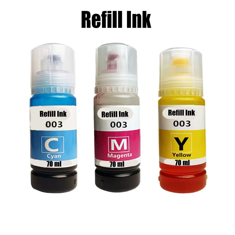 Epson Dye Ink 003 Nachfülltinte für EcoTank Drucker L1110 L1210 L1216 L1250 L1256 L3100 L3101 L3106 L3110 L3210 L3150 L3250 L5190 - Bild 4