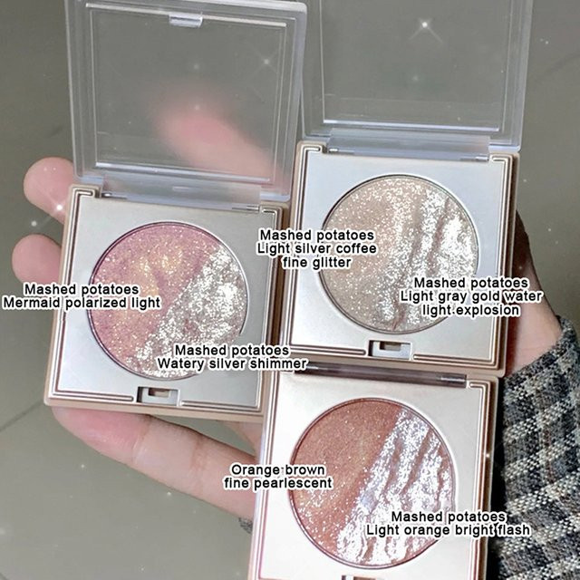 HERORANGE Highlighter Palette, Zweifarbig, Glitzer - Bild 1