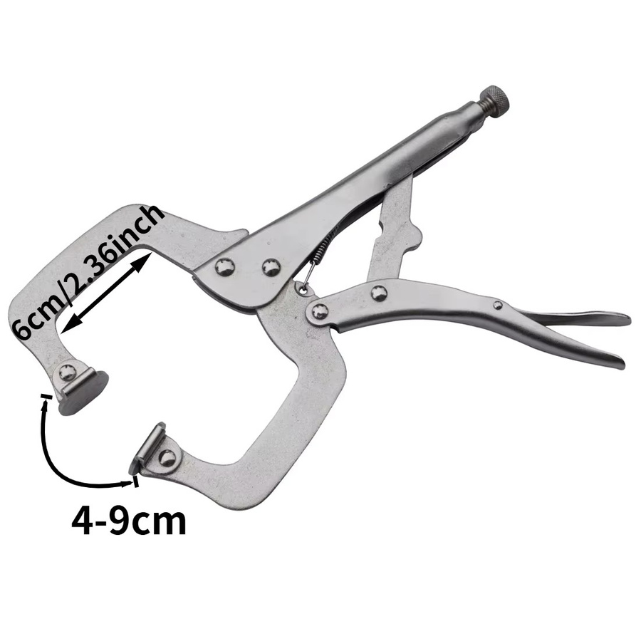 MacWork C-Camp-Gripzange mit Drehgelenken in Silber, 11 Zoll (27,94 cm) - Bild 3