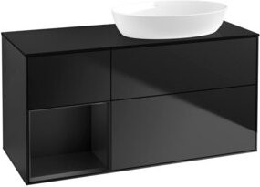 V&B Waschtischunterschrank Finion in Blau lackiert, Breite: 120 cm, Tiefe: 50,1 cm, Höhe: 50,1 cm - Bild 1