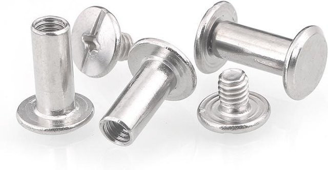 GearUp AutoMoto Doppelverriegelnde Nieten-Schrauben aus 304 Edelstahl in Silber, 5 x 10 mm - Bild 1