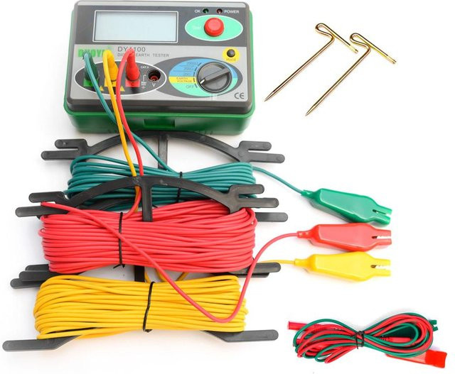 DUOYI DY4100 Digitaler Erdungswiderstandstester für Blitzschutz, bunt - Bild 1