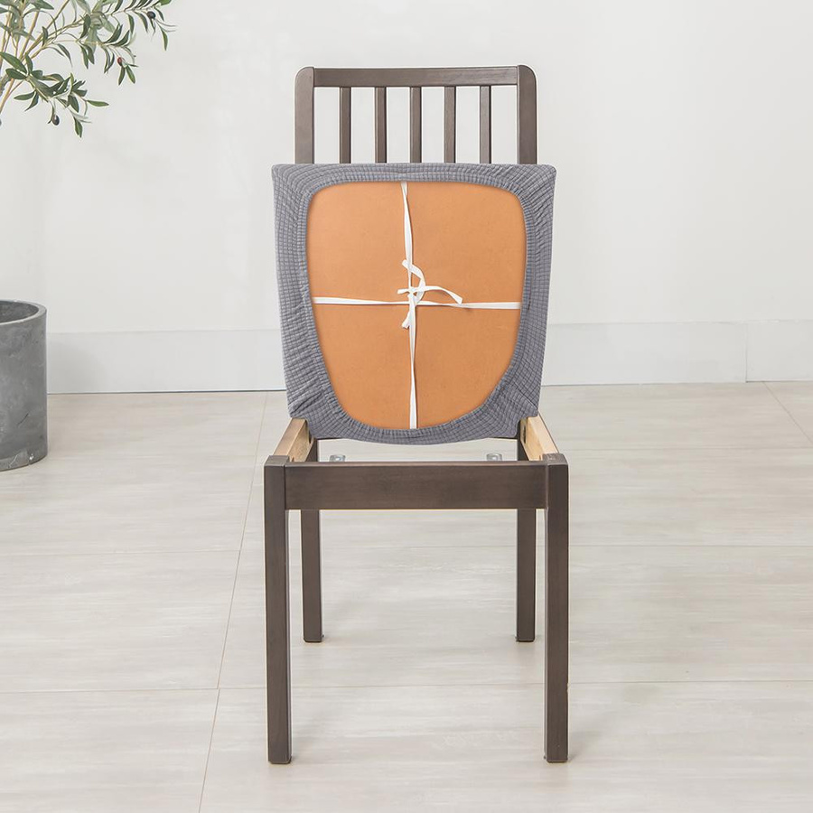 Wasserdichte Jacquard Stuhlsitzbezüge von BRHUIXUE für Esszimmerstühle, abnehmbare Stretch-Stuhlkissenbezüge aus Polyester und Elasthan - Bild 3