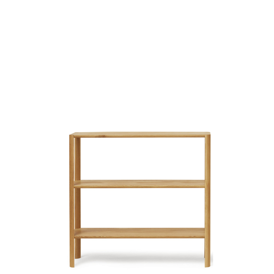 Form&Refine Leaf Regal 1x3 in Braun mit modernem Design und offener Rückseite - Bild 2