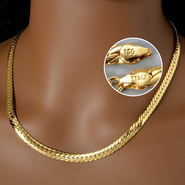 Sunny Jewelry Halskette, Messing, Gold, Unisex - Bild 1