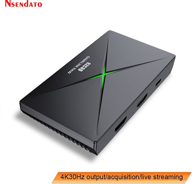 Ezcap333 USB HDMI Video-Aufnahmekarte 4K 2160p 30fps USB-Video-Grabber in Schwarz für Spiele-Livestreaming und Rekorder mit Mikrofon-Eingang - Bild 1