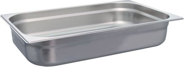 Schneider Edelstahlbehälter GN 1/1, rechteckig, Silber, B/T/H: 53 x 32,5 x 10 cm - Bild 1