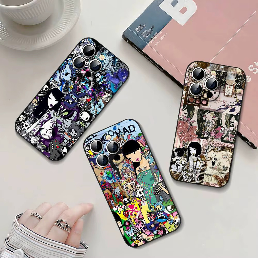 Japan T-Tokidoki Silikonhülle für Apple iPhone in Multicolour, matt und weich - Bild 4