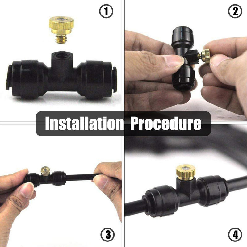 TOMTOP JMS DIY Sprayer Kit Outdoor Beschlagungskühlsystem mit Sprinklern und Verbindern, Farbe: Beige - Bild 5
