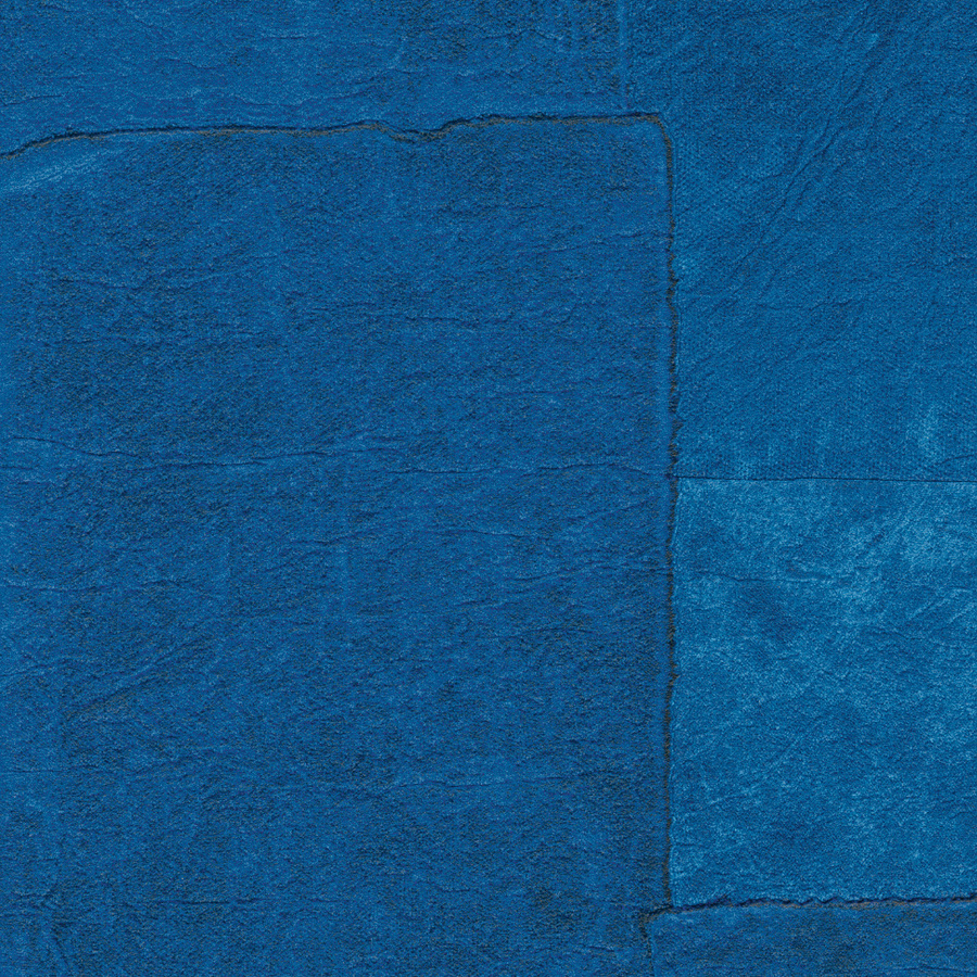 Élitis Tapete Sangpi VP 1018 42 in Blau mit abstraktem geometrischem Design aus Vinyl und Vlies - Bild 1