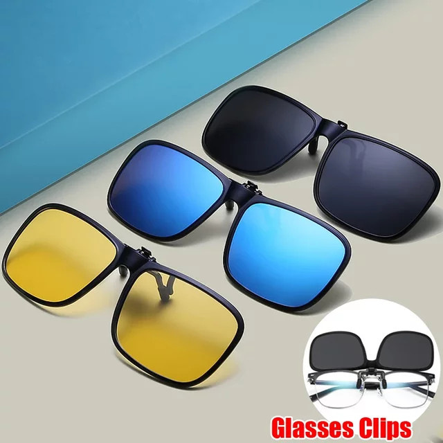 ERIKOLE Flip Up Clip-on Sonnenbrille, Vollrand, TR90, Unisex, polarisiert, photochrom, verspiegelt - Bild 1