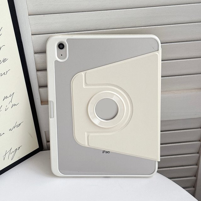 IQPEA 360 Grad drehbare Schutzhülle für iPad Air 11 M2 M4, iPad Air 5/4, iPad 10 Gen, iPad Mini 6 und iPad Pro 11 in Schwarz oder Weiß - Bild 1
