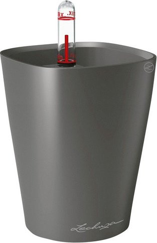 LECHUZA Pflanzgefäß Deltini Anthrazit Metallic, Durchmesser: 10 cm, Höhe: 13 cm - Bild 1