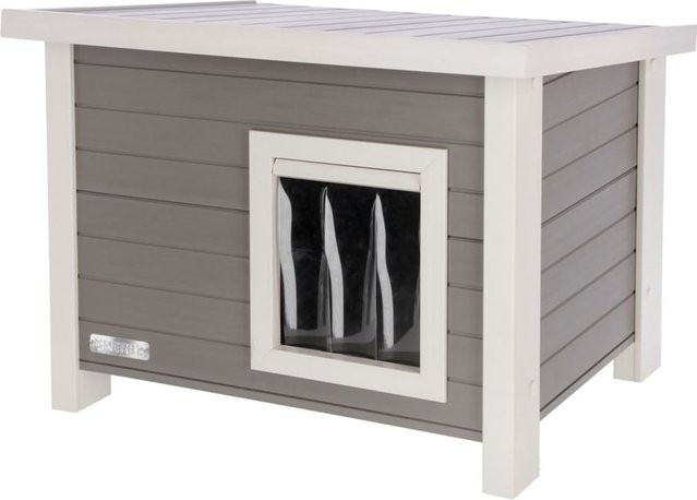 Kerbl ECO-Katzenhaus Eli Schutzhaus für Katzen mit abnehmbarem Dach, B/T/H: 57 x 45 x 43 cm - Bild 1