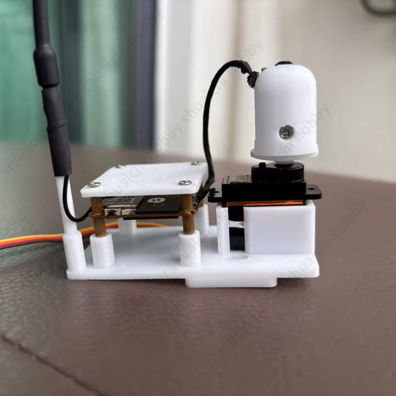 DJI O4 Air Unit 3D-gedruckte Single Axis Gimbal Halterung für RC Flugzeuge und Drohnen, abnehmbare Bildübertragungshalterung in Schwarz oder Weiß - Bild 4