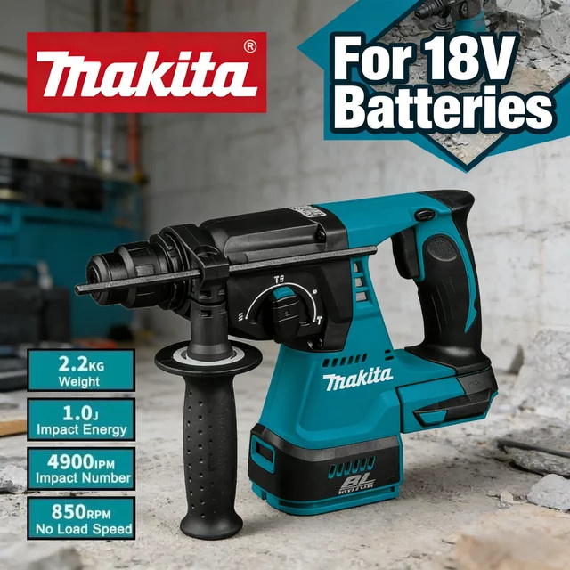 Makita DHR242 Akku Bohrhammer 26 mm mit bürstenlosem Motor für 18V LXT Akkus - Bild 1