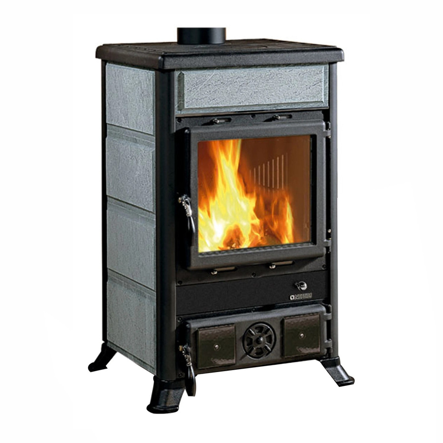 La Nordica-Extraflame Rosella R1 Kaminofen aus Naturstein in Grau mit 8,8 kW - Bild 2