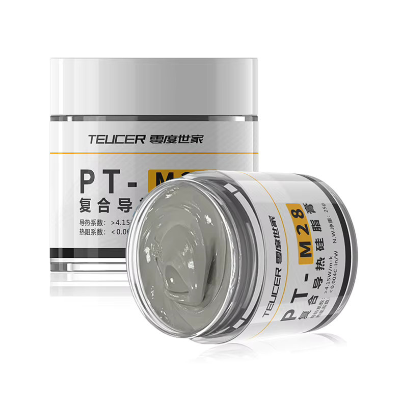 Teucer PT-M28 Wärmeleitpaste für CPU und GPU in Grau, 25 g - Bild 2