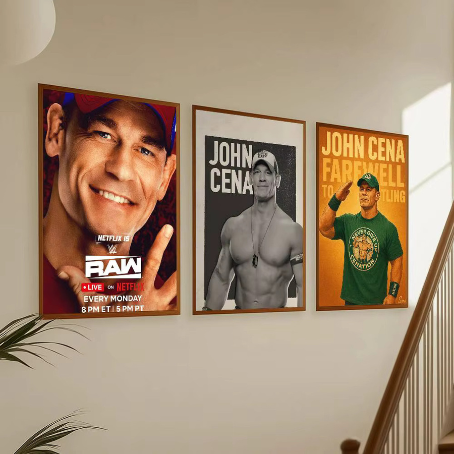 Wasserfester Wrestler J-John C-Cena Poster Aufkleber in Mehrfarbig für deine Wanddekoration - Bild 3