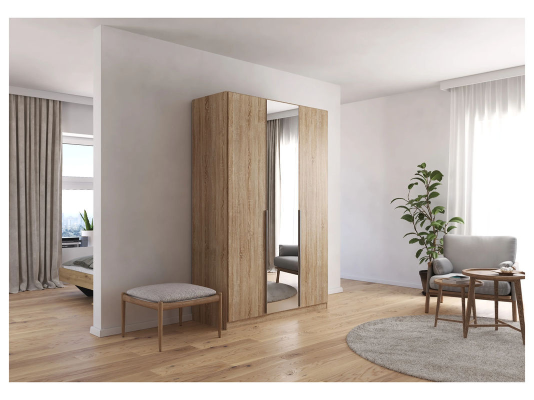 RAUCH Drehtürenschrank Alabama mit Spiegel in Eiche Sonoma, B: 136 cm, H: 210 cm - Bild 2