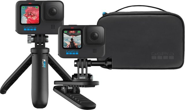 GoPro Reise-Kit mit Shorty, magnetischem Drehclip und Kamera-Case für HERO Serie und MAX in Schwarz - Bild 1
