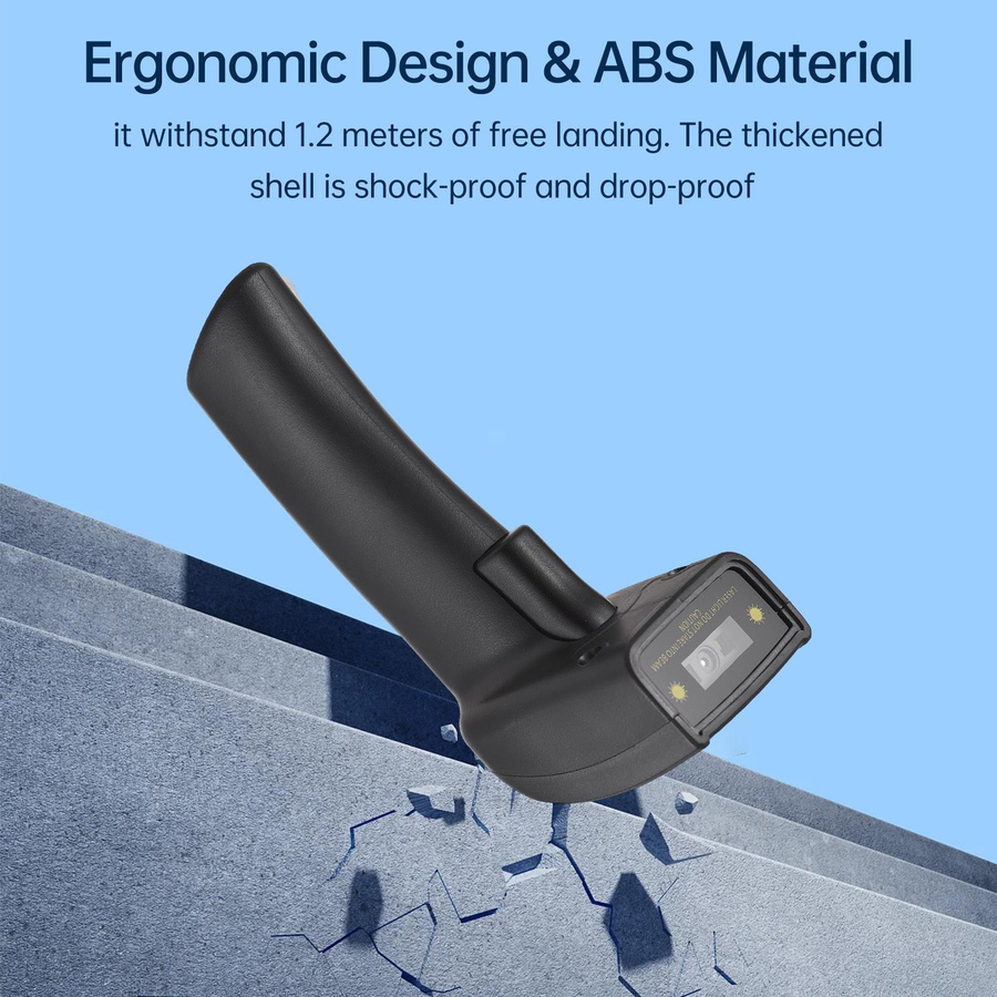 Honor Electronics 2D Wireless Barcodescanner Handheld mit Bluetooth und 2.4G in Schwarz - Bild 3
