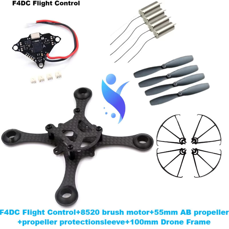 Angeltoy F4DC F4 Flight Controller, RC Drone FPV Racing Board, Metall, Schwarz - Bild 2