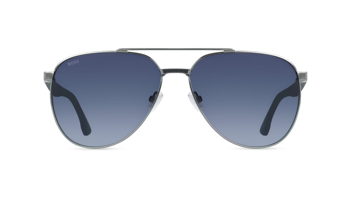 Hugo Boss 1914/S Sonnenbrille Pilot, Vollrand, Edelstahl, grau, Herren - Bild 1
