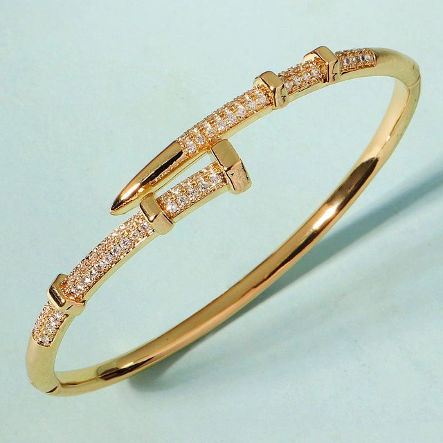 Yiran bag Armband Edelstahl, Gold, Zirkonia, Damen - Bild 1