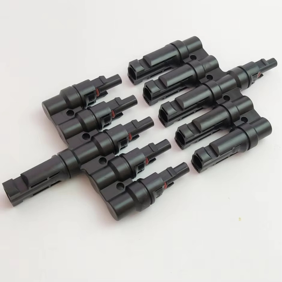 Solar PV Zweig Anschlüsse Solar Energie Adapter Solar Panel Kabel Splitter Koppler Combiner in Schwarz - Bild 4