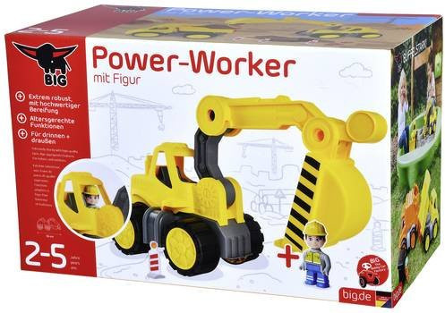 BIG Power Worker Midi Bagger in Sonnengelb für Kinder von 2 bis 5 Jahren - Bild 1