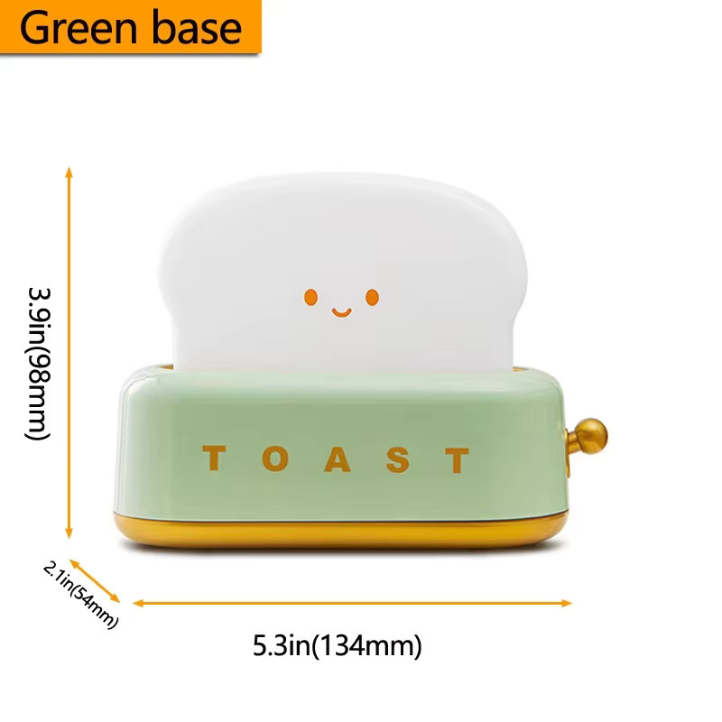 Heinast LED Nachtlampe für Kinderzimmer in Form von Toastbrot, Küken oder Ente, wiederaufladbar, Warmweiß - Bild 4