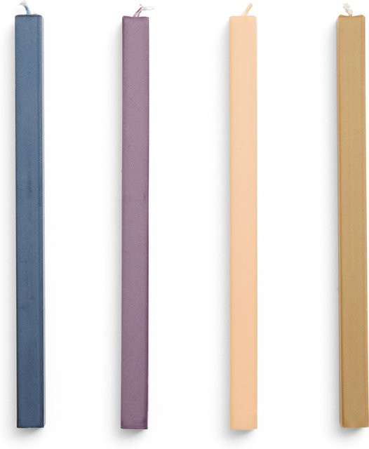 HAY Square Kerzen Set 4er Pack Multicolor - Bild 1