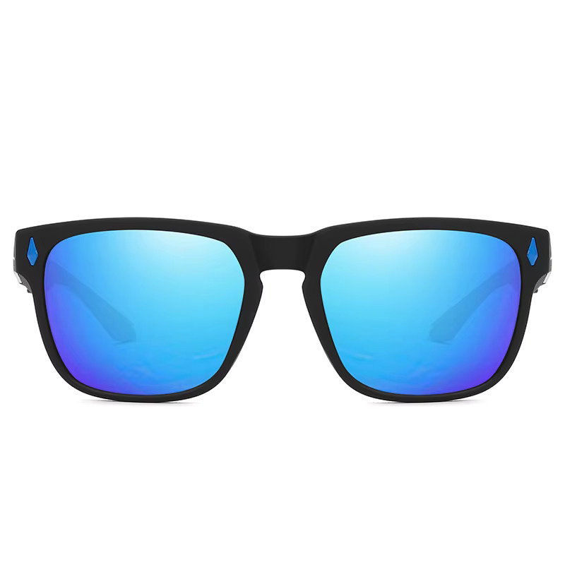 GEUSSKISR Sonnenbrille, polarisiert, Vollrand, Kunststoff, Unisex, black - Bild 3