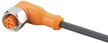 ifm Electronic Anschlussleitung EVM071 Buchse gewinkelt, 5-polig, orange, Länge: 2 m - Bild 1