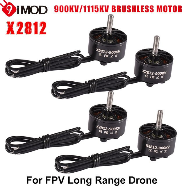 9IMOD 4er-Set Bürstenlose Motoren X2812 900KV 1115KV in Schwarz für RC Multirotor FPV Long Range Drohnen DIY Teile - Bild 1