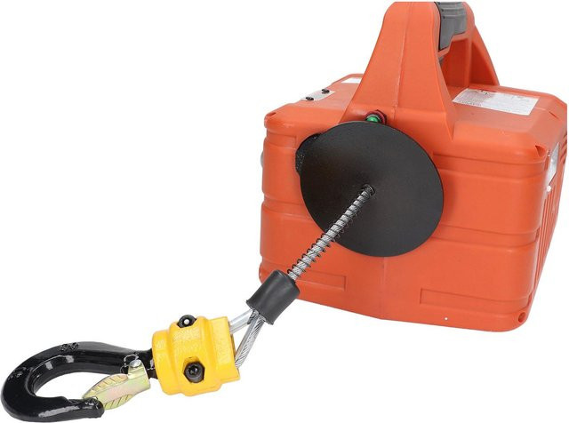 Elektrischer Hebezug Aimo mit Fernbedienung, Tragbare Elektrische Winde in Orange, 500kg Kapazität, 1500W, Maximale Hubhöhe: 7,6 m - Bild 1