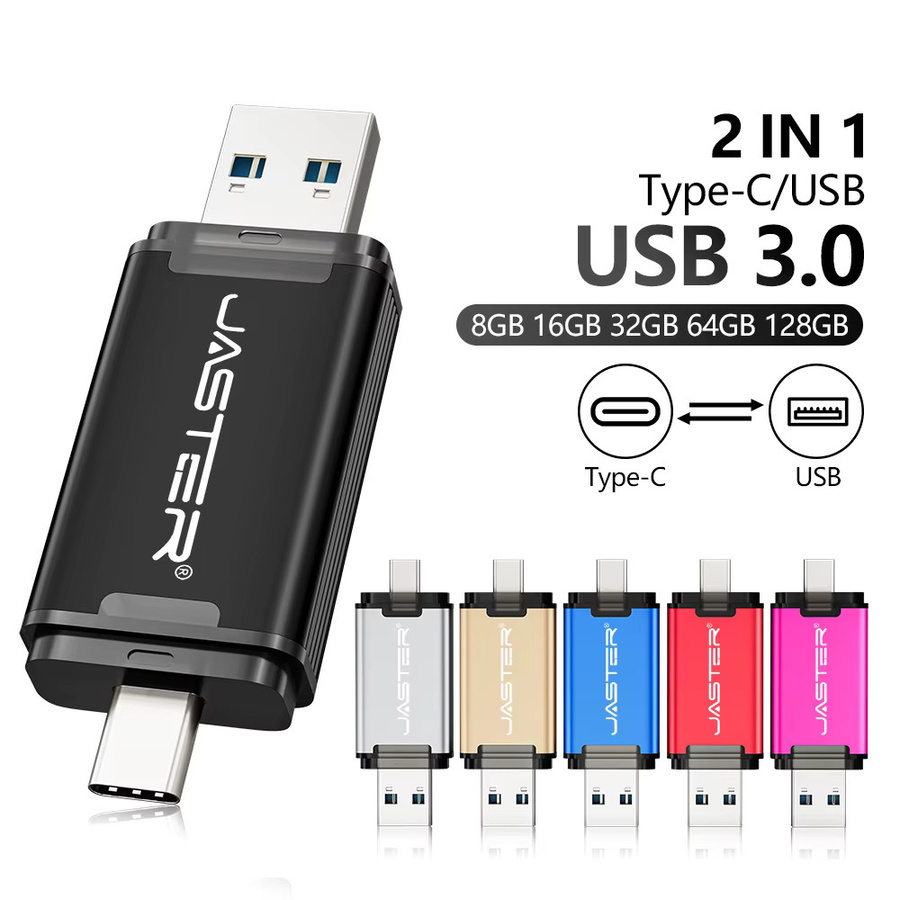 JASTER 2-in-1 USB-C USB 3.0 Flash-Laufwerk in Rot - Bild 6