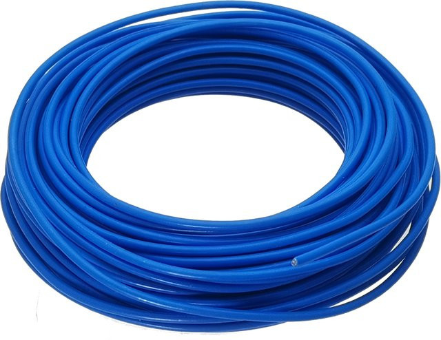 Flexibles RG-405 Koaxialkabel mit HF-Stecker in Blau, Länge: 0,91 m - Bild 1
