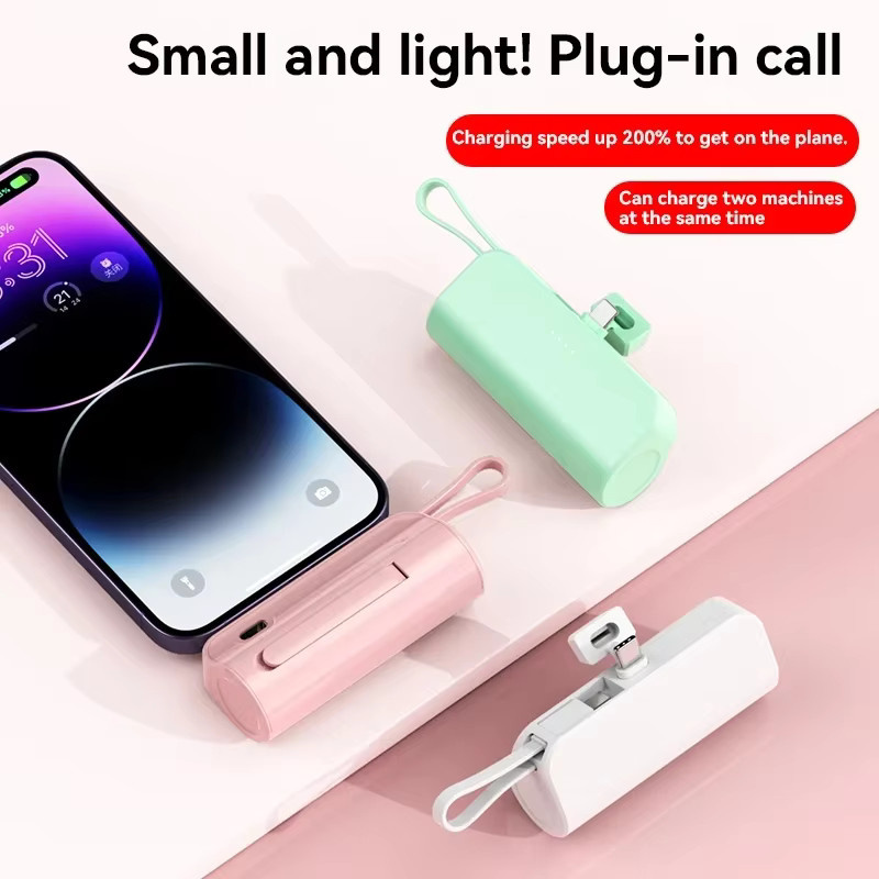 Lenovo Mini Portable Capsule PowerBank 30000mAh mit 2-in-1 Super Fast Charging und Standfunktion in Grün für iPhone und USB-C Geräte - Bild 2