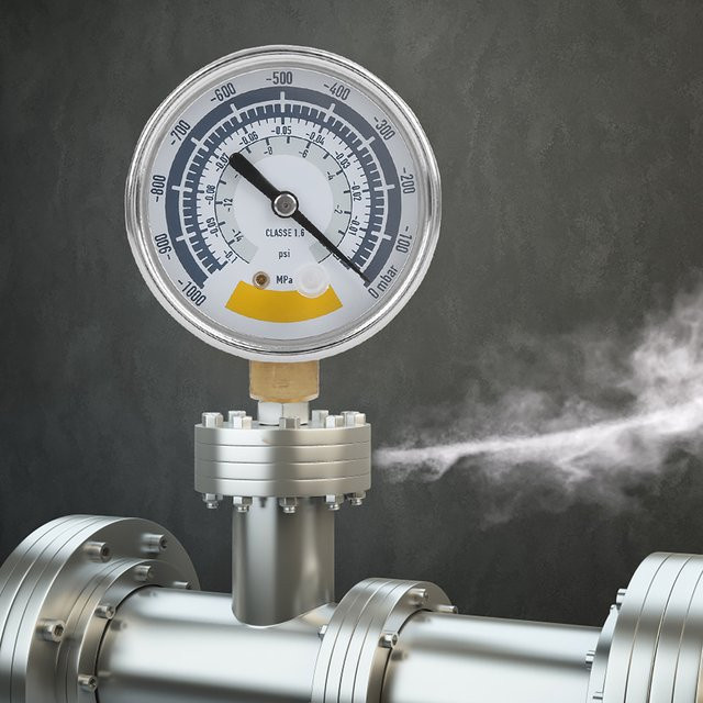 Qiilu Manometer Präzises Luftmessgerät für Vakuumpumpe 0-14 psi mit NPT 1/8 Zoll Anschluss in Silber - Bild 1
