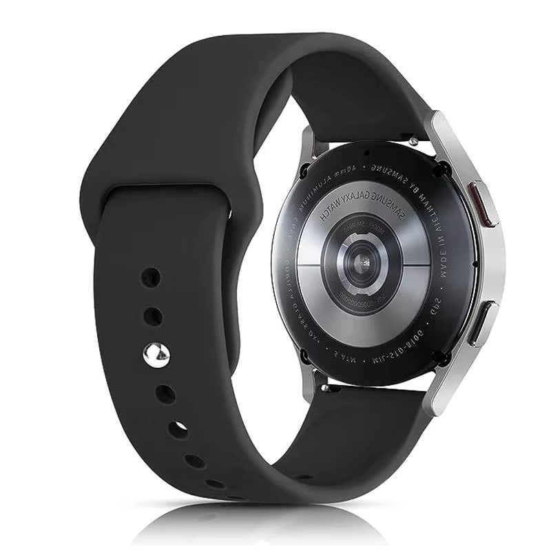 Uhrenarmband Silikon, Schwarz, Unisex - Bild 3