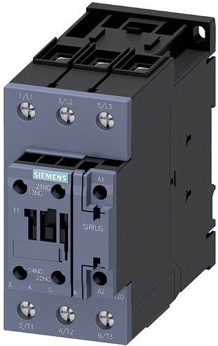 Siemens Leistungsschütz 3RT2035-1KB40-1AA0 in Grau mit 3 Schließern für 690 V/AC - Bild 1