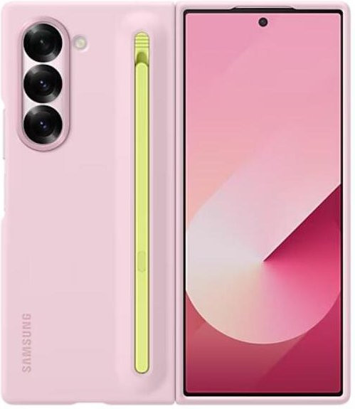 Samsung Galaxy Z Fold6 Schutzhülle mit integriertem S Pen Halter in Rosa - Bild 1