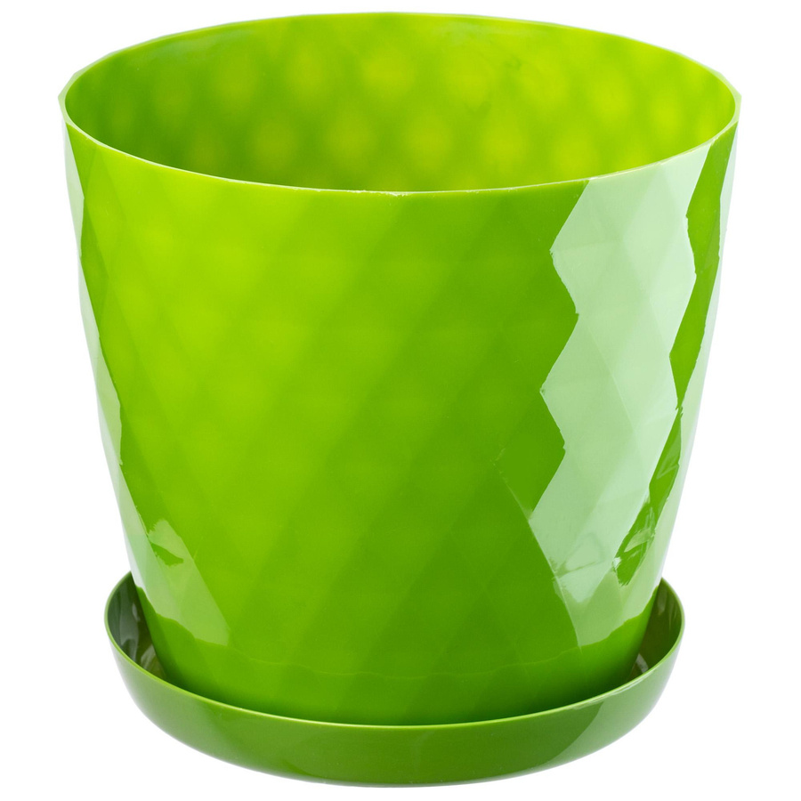 KADAX Blumentopf Set mit Untersetzer, Grün, 3 Stück, Durchmesser: 16 cm - Bild 3
