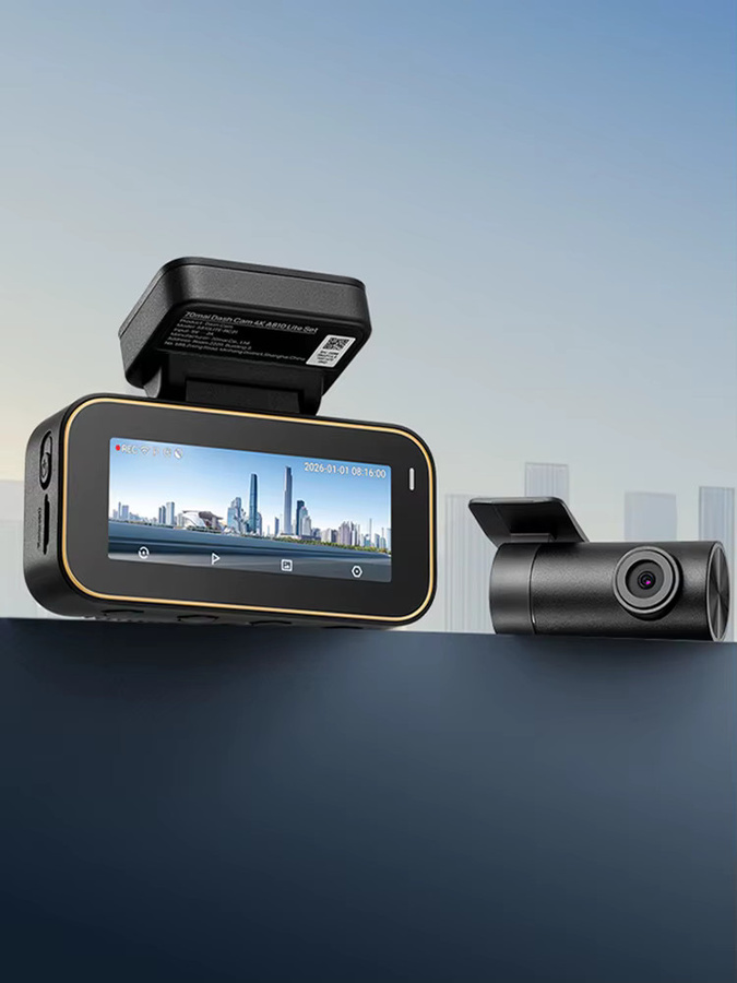 70mai Dashcam A810lite 4K HDR mit Nachtsicht, GPS, Wi-Fi und 24H Parküberwachung in Schwarz - Bild 5