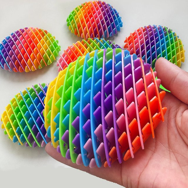 EVANOVM 3D Teleskop Dekompression Elastisches Mesh Spielzeug, Stress Relief, Kleiner Wurm, Tragbar - Bild 1